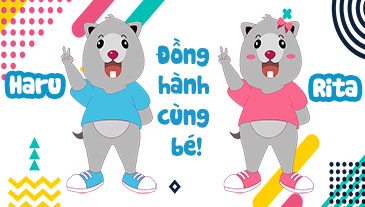 Haru và Rita sẽ đồng hành cùng bé trên chuyến hành trình hạnh phúc tại Funny Kids!