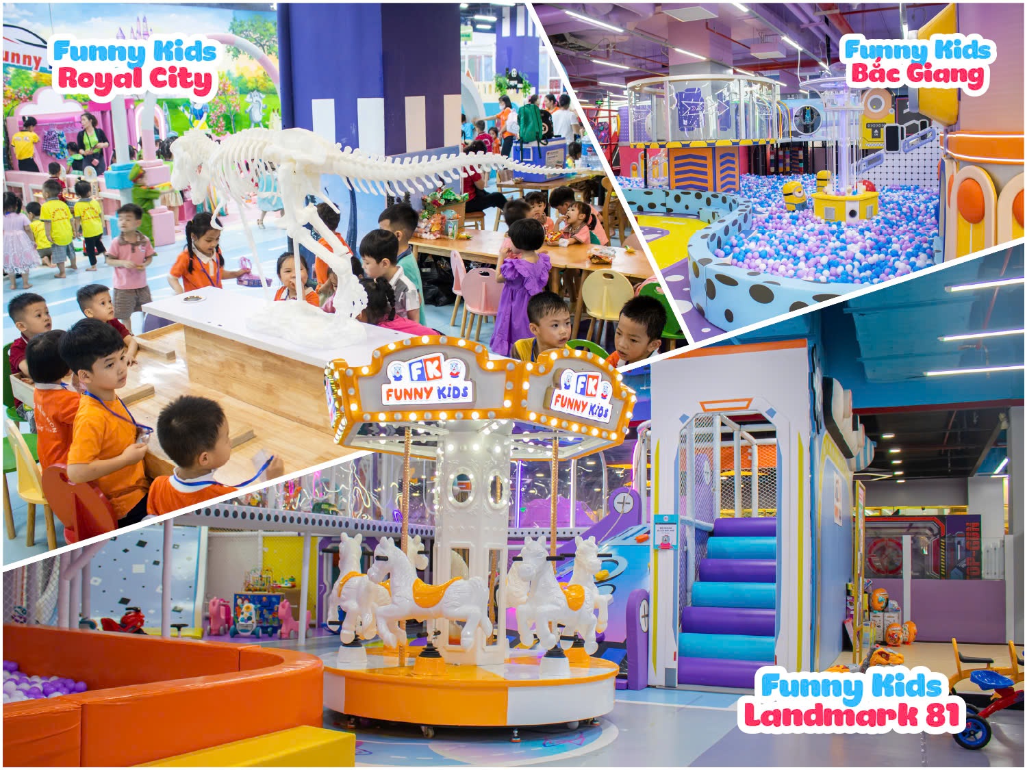 DANH SÁCH HỆ THỐNG TRUNG TÂM GIÁO TRÍ FUNNY KIDS TOÀN QUỐC