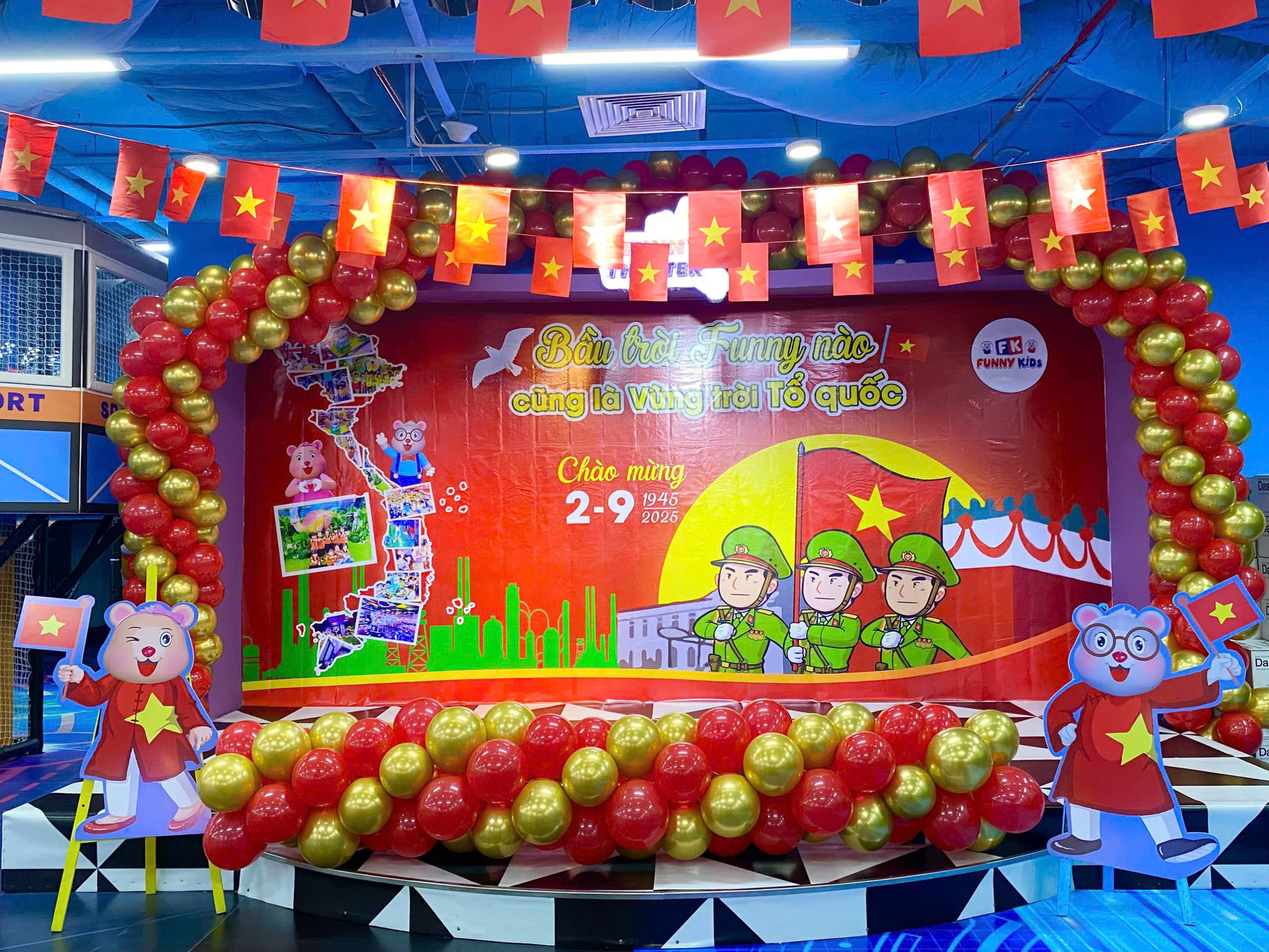 Toàn hệ thống Funny Kids trên toàn quốc hưởng ứng ngày Tết Độc Lập của dân tộc